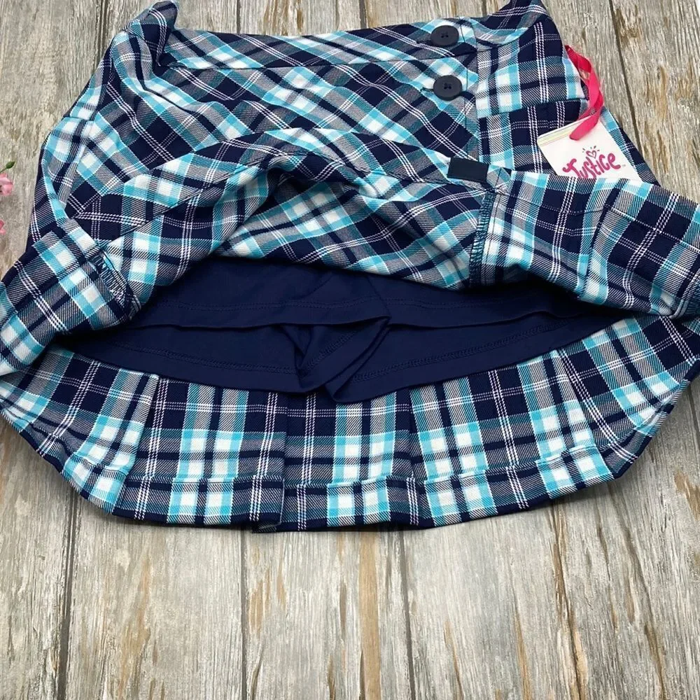 Justice Girl's Plaid School Girl Skirt Sizes M, L, XL